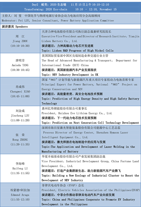 第四屆動(dòng)力電池應(yīng)用國際峰會(huì)(CBIS2019)議程