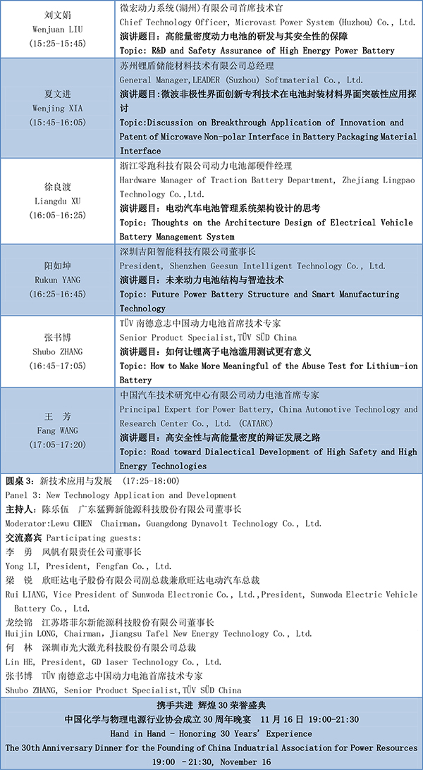 第四屆動(dòng)力電池應(yīng)用國際峰會(huì)(CBIS2019)議程